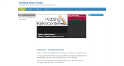 Desktop Screenshot of koldingkirkecenter.dk