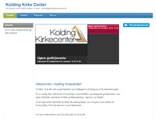 Tablet Screenshot of koldingkirkecenter.dk